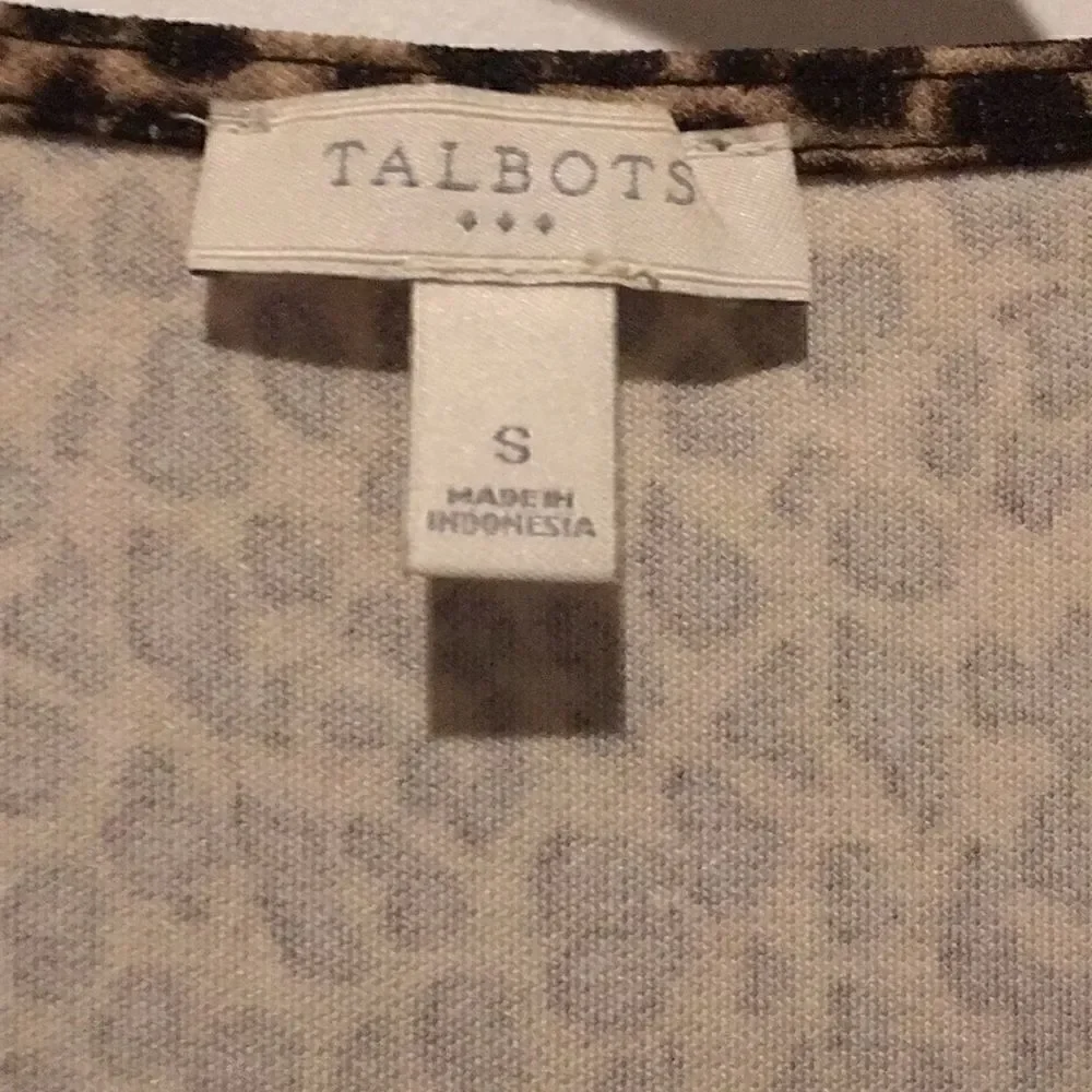 EUC Talbots Leopard print dress size small